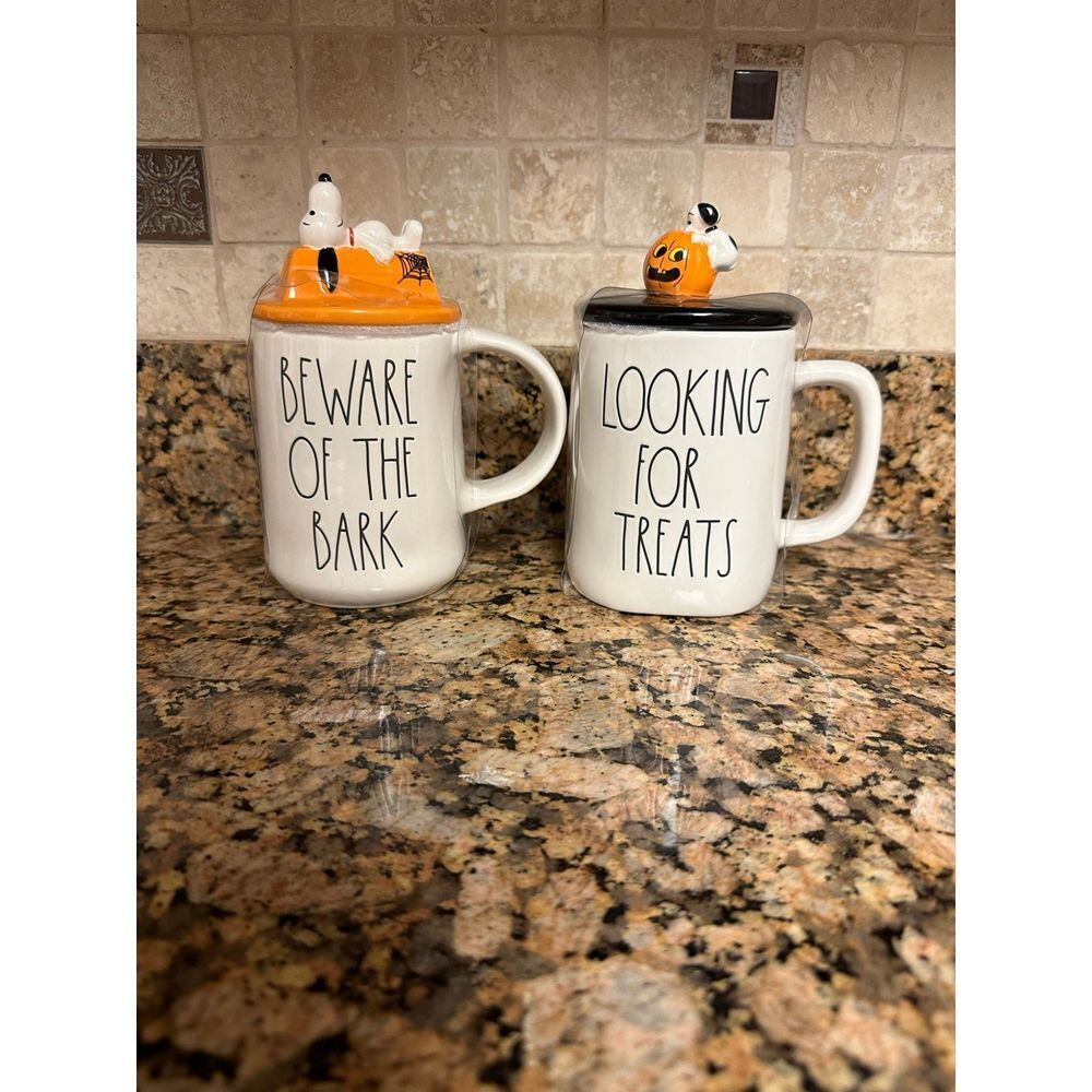 Rae Dunn SNOOPY Peanuts Halloween mugs‎